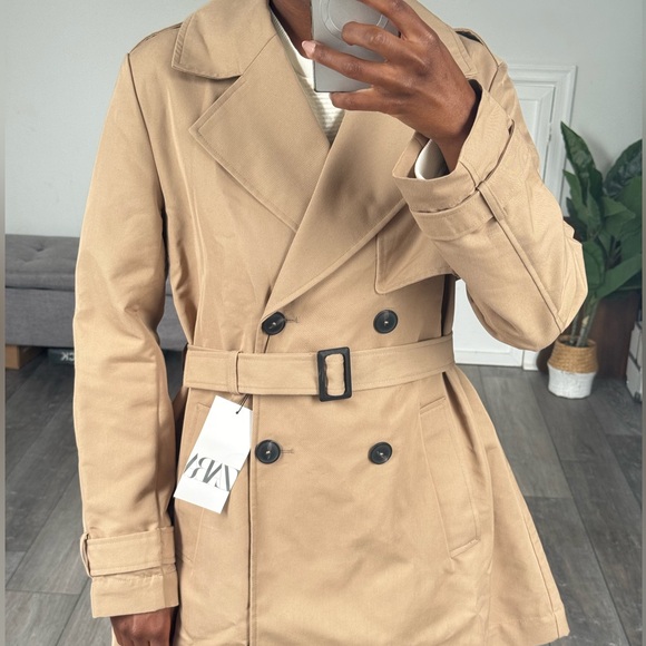 🆕 2025 ZARA BELTED TRENCH COAT - Picture 2 of 8